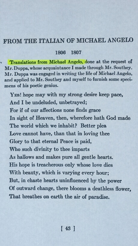 Translation Disclaimer in Poems, in two volumes by William Wordsworth