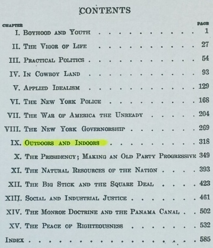 Table of Contents Showing Title of Chapter IX Where the Quote is Found