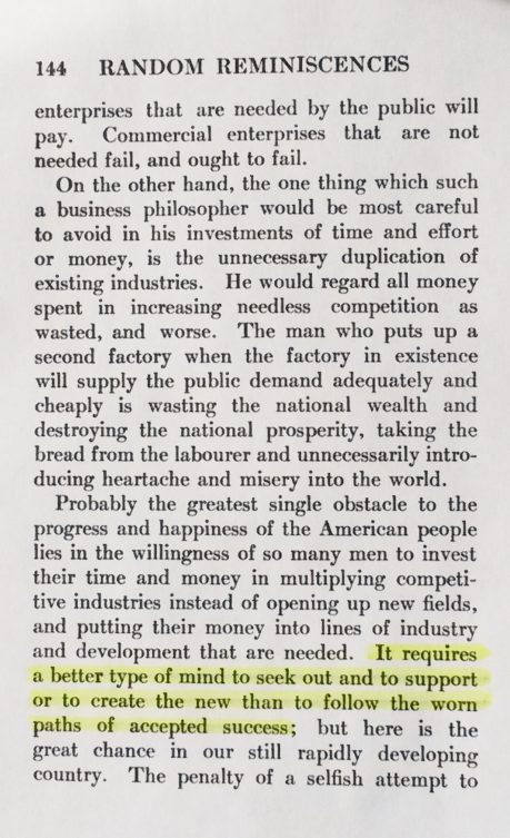 The Quote Found in 'Random Reminiscences of Men and Events'